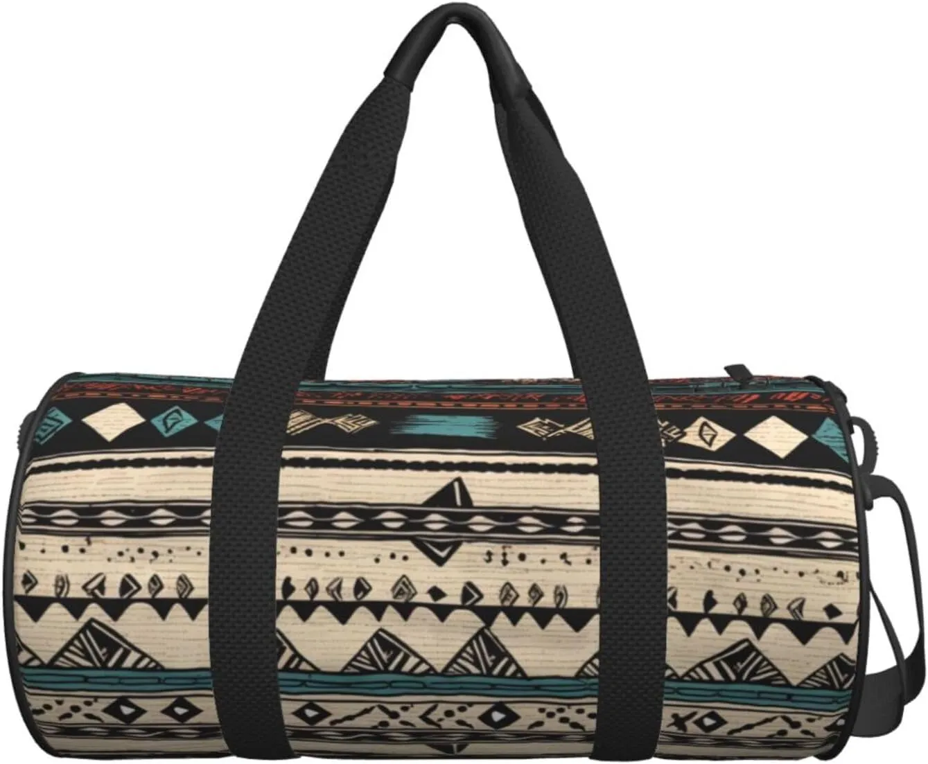Travel Duffle Bag Weekender Bags For Men Women With Shoe Compartment Large Capacity Weekender Overnight Bag Native American Patterns Carry On Tote Bags Sport Gym Bag For Travel Yoga