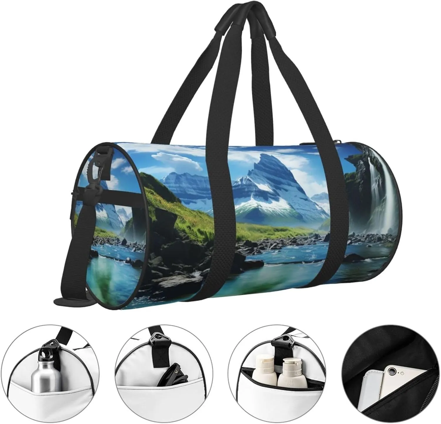 Travel Duffle Bag Weekender Bags For Men Women With Shoe Compartment Large Capacity Weekender Overnight Bag Natural Wonders Carry On Tote Bags Sport Gym Bag For Travel Yoga