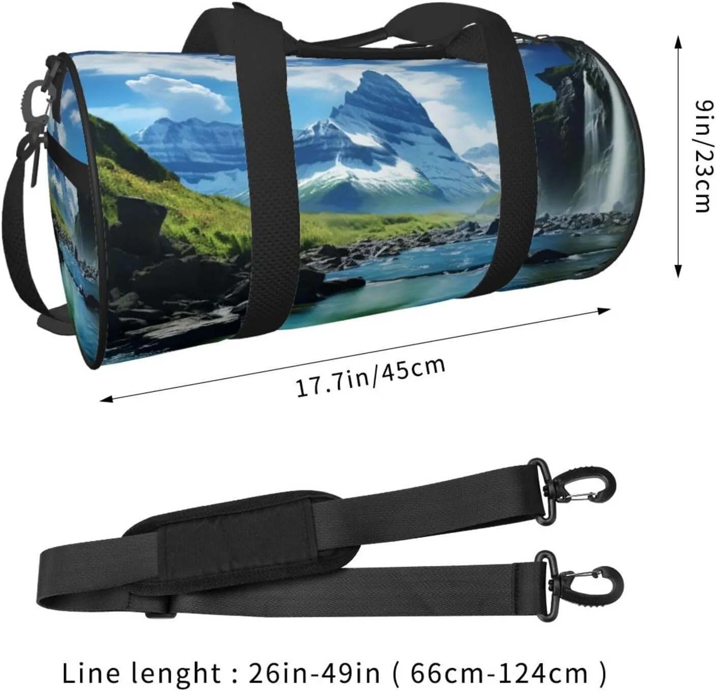 Travel Duffle Bag Weekender Bags For Men Women With Shoe Compartment Large Capacity Weekender Overnight Bag Natural Wonders Carry On Tote Bags Sport Gym Bag For Travel Yoga