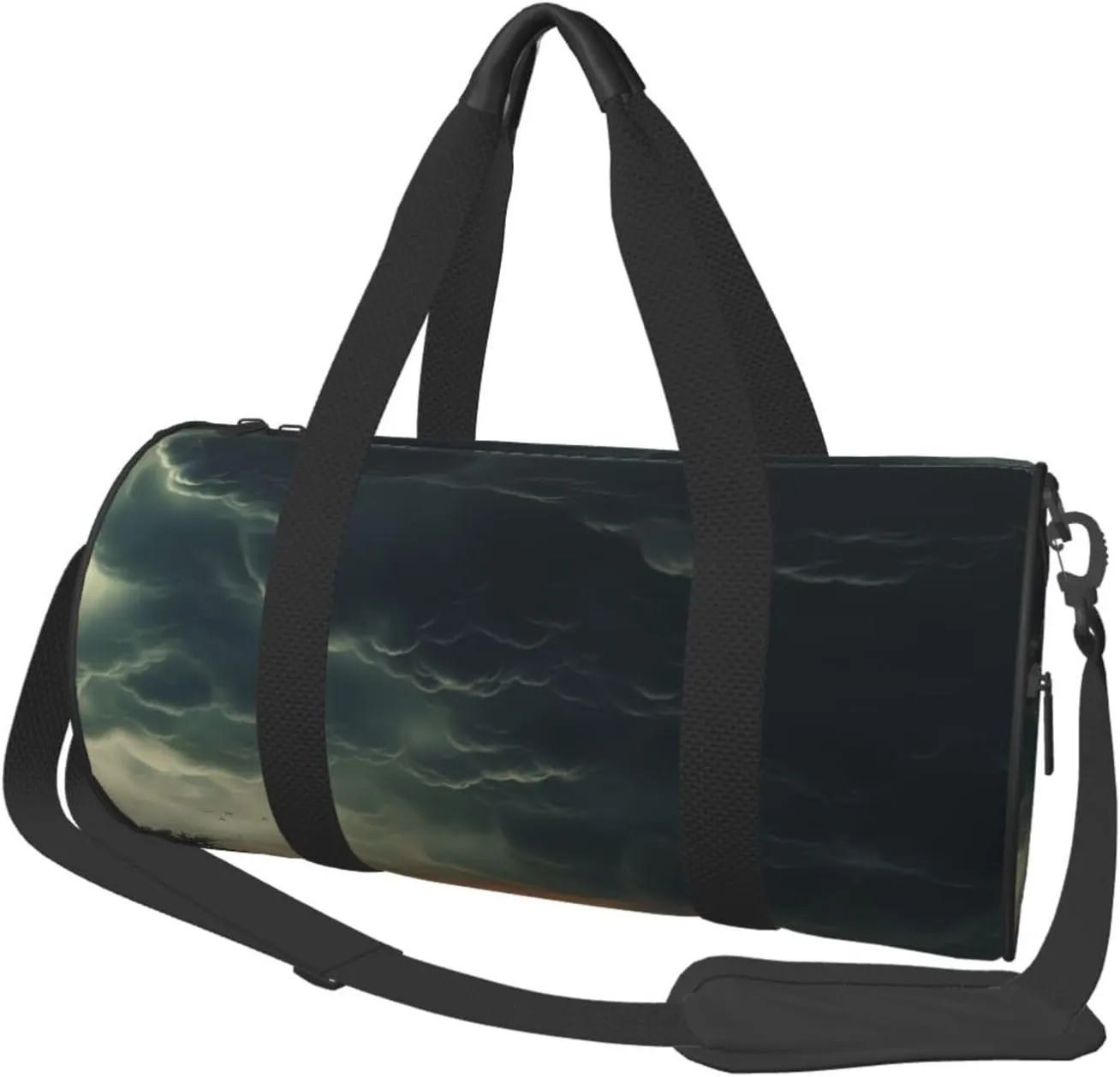 Travel Duffle Bag Weekender Bags For Men Women With Shoe Compartment Large Capacity Weekender Overnight Bag Overcast Carry On Tote Bags Sport Gym Bag For Travel Yoga