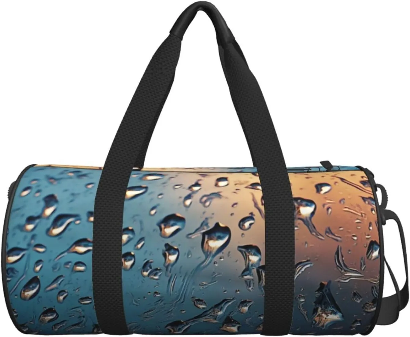 Travel Duffle Bag Weekender Bags For Men Women With Shoe Compartment Large Capacity Weekender Overnight Bag Rain Drops On Glass Carry On Tote Bags Sport Gym Bag For Travel Yoga