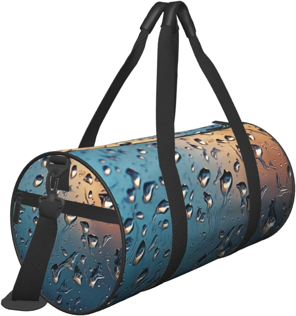 Travel Duffle Bag Weekender Bags For Men Women With Shoe Compartment Large Capacity Weekender Overnight Bag Rain Drops On Glass Carry On Tote Bags Sport Gym Bag For Travel Yoga