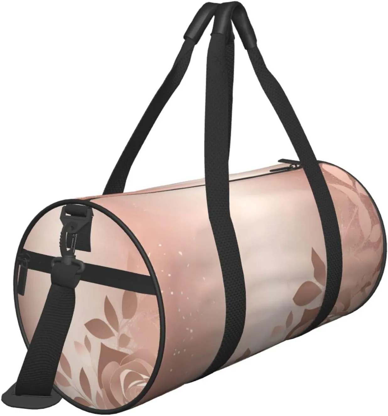 Travel Duffle Bag Weekender Bags For Men Women With Shoe Compartment Large Capacity Weekender Overnight Bag Rose Gold Wallpaper Carry On Tote Bags Sport Gym Bag For Travel Yoga