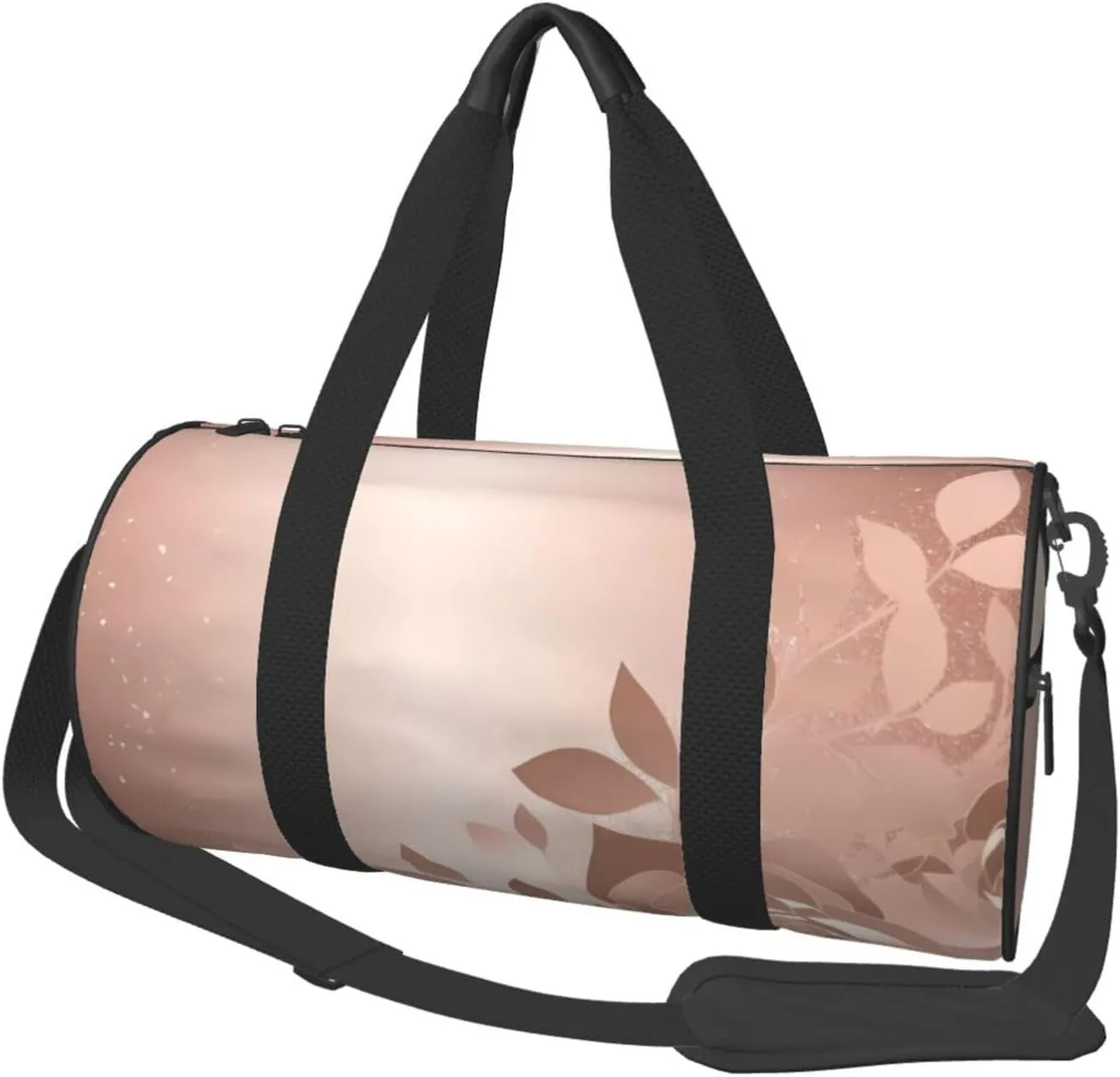 Travel Duffle Bag Weekender Bags For Men Women With Shoe Compartment Large Capacity Weekender Overnight Bag Rose Gold Wallpaper Carry On Tote Bags Sport Gym Bag For Travel Yoga