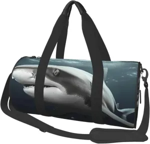 Travel Duffle Bag Weekender Bags For Men Women With Shoe Compartment Large Capacity Weekender Overnight Bag Shark Carry On Tote Bags Sport Gym Bag For Travel Yoga