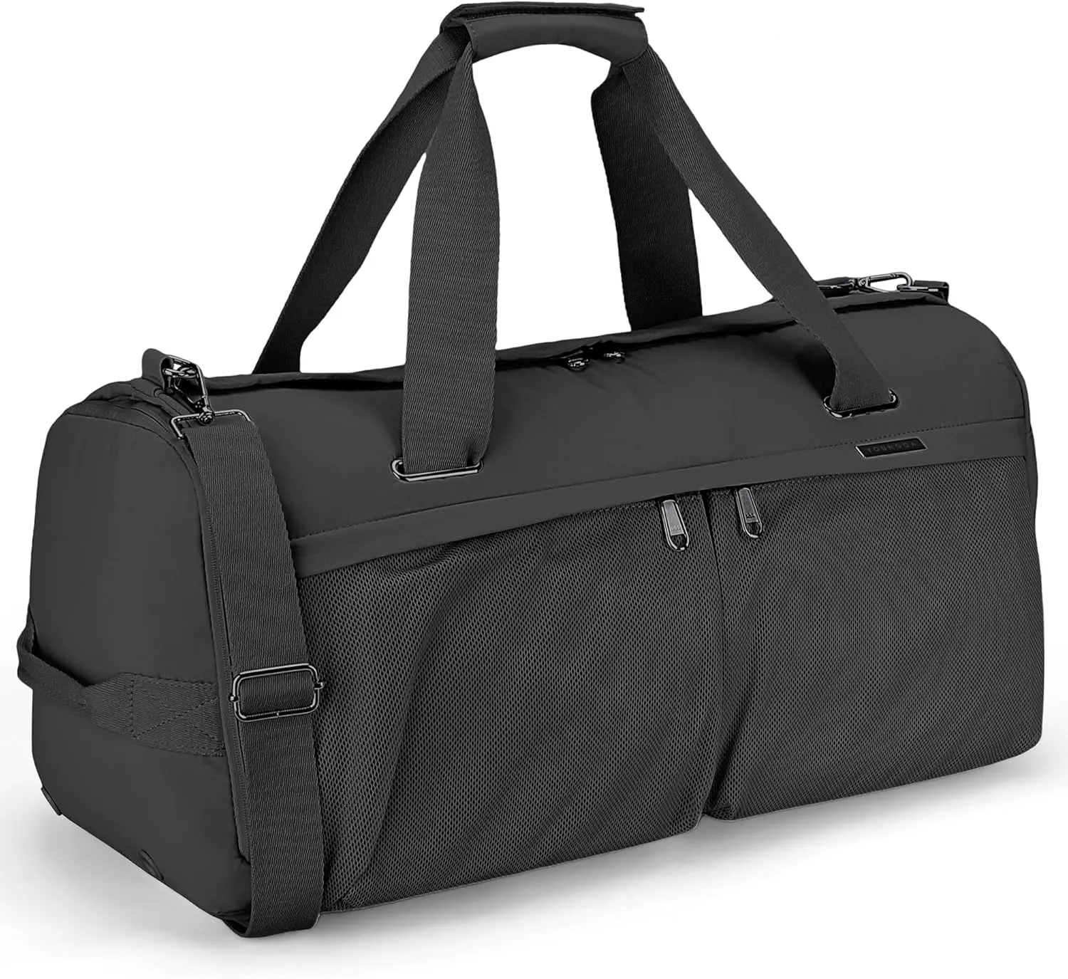 Travel Duffle Bag,Weekender Bags for Women with Shoe Compartment，Carry on Overnight Bag Gym Duffel Bag (black)