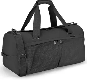Travel Duffle Bag,Weekender Bags for Women with Shoe Compartment，Carry on Overnight Bag Gym Duffel Bag (black)