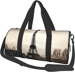 Travel Paris Travel Duffle Bag for Men Women Sport Gym Bag Foldable Weekender Bag Carry on Overnight Bag for Travel Swimming Basketball