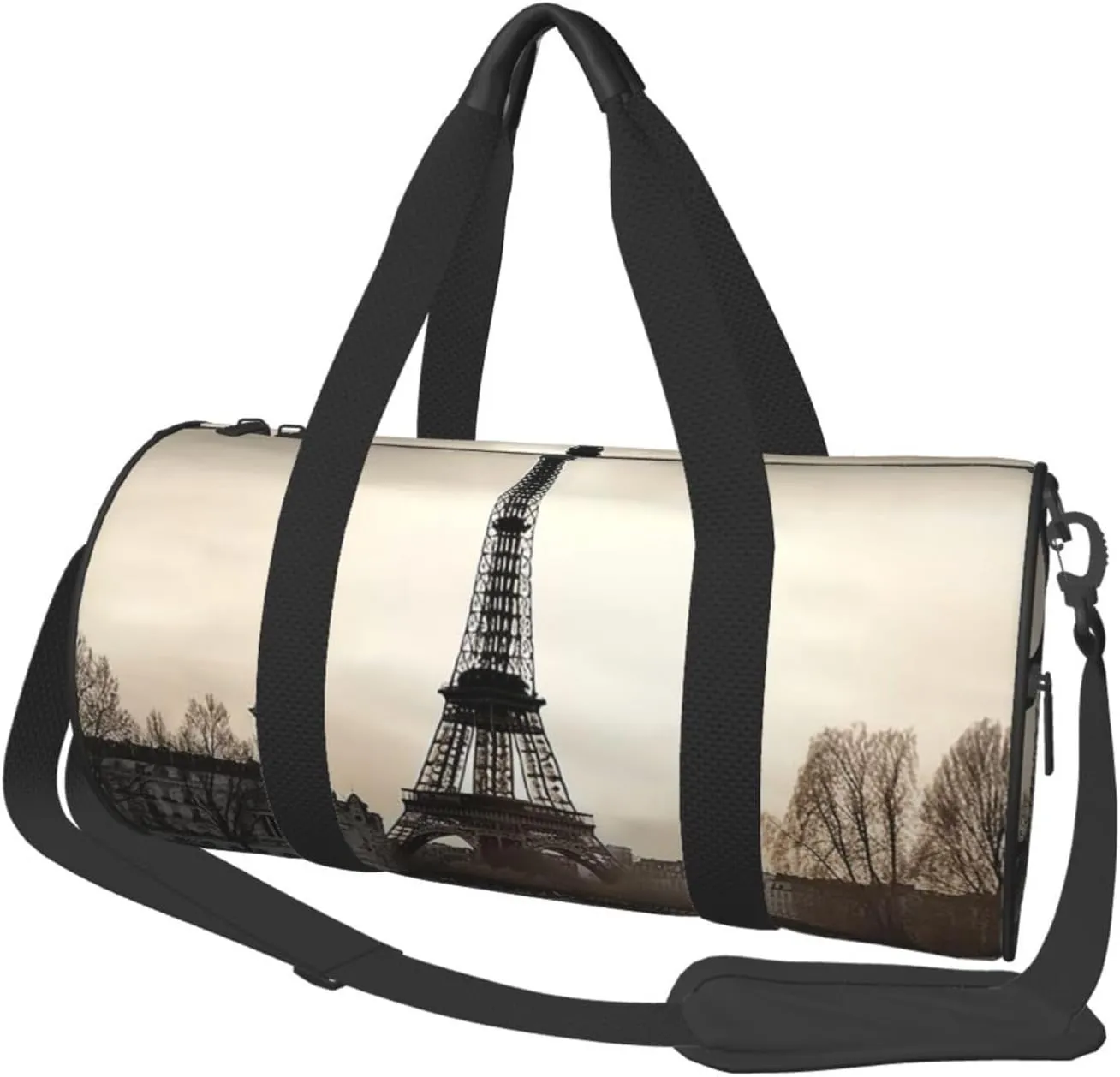 Travel Paris Travel Duffle Bag for Men Women Sport Gym Bag Foldable Weekender Bag Carry on Overnight Bag for Travel Swimming Basketball