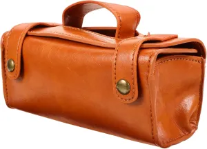 Travel Toiletry Bag Large Capacity Duffle Men's Leather Shaver Bag Razor Protective Sleeve Organizer