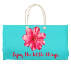 Tropical Hibiscus Weekender Tote Bag