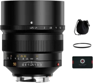 TTArtisan 90mm F1.25 Full Frame Large Aperture Manual Focus Portrait Lens for Hasselblad X1D XCD Camera