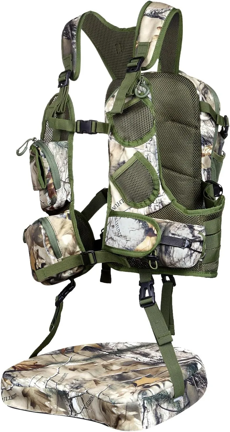Turkey Vest - Ultimate Comfort Turkey Hunting Vest with Seat Cushion and Game Pouch, Turkey Hunting Accessories