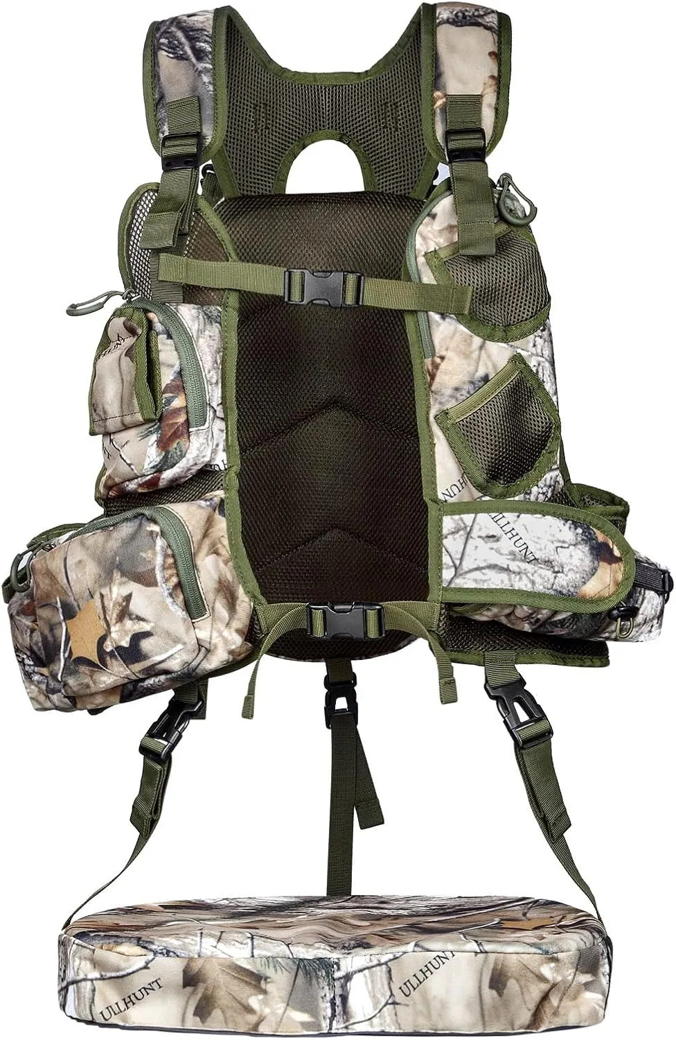 Turkey Vest - Ultimate Comfort Turkey Hunting Vest with Seat Cushion and Game Pouch, Turkey Hunting Accessories