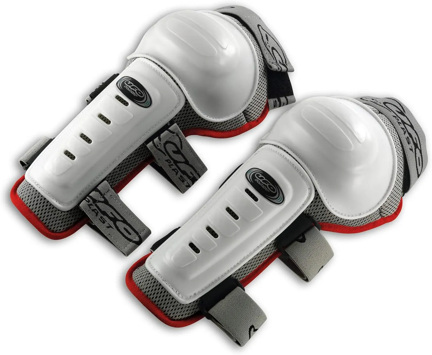 UFO PLAST Made in Italy Knee Guards/Lite and Compact/Plastic Pads/One-Size fits All/Multisport/High Resistance Plastic Material with Adjustable Straps.