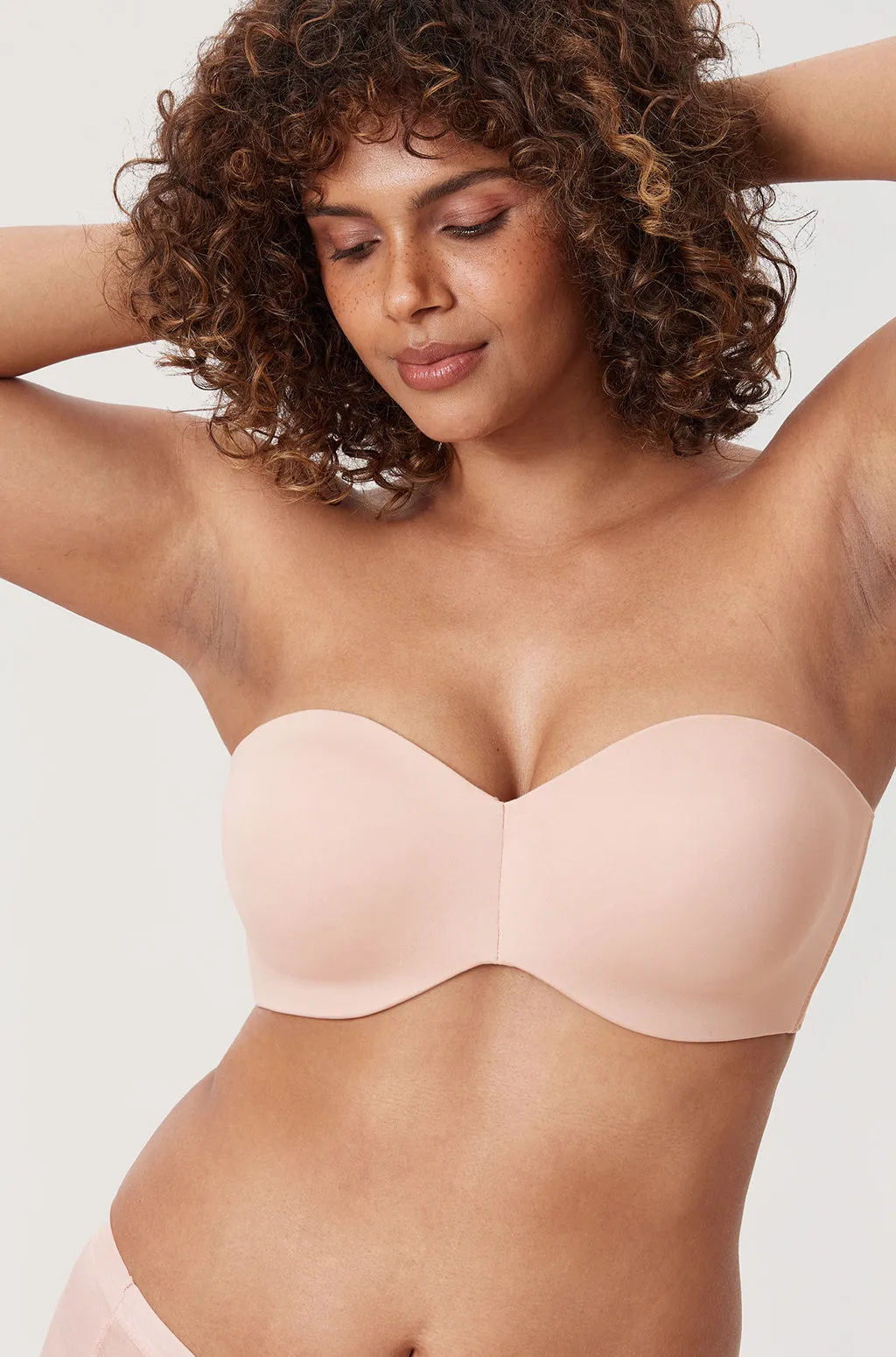 Underwire Strapless Minimizer Bra
