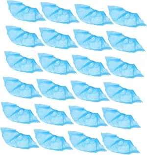 Unomor Disposable Non-slip Shoe Covers 100 Pcs Pack Dustproof for Shoes Elastic Fit for Home Outdoor Random Color