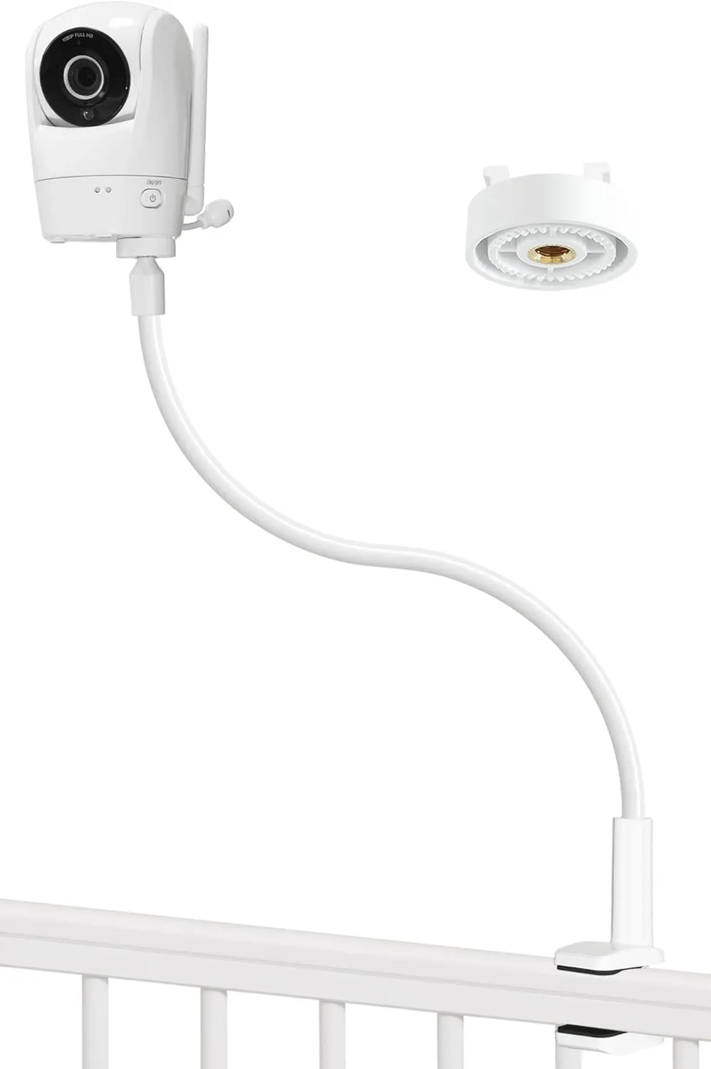 Upgraded Stronger Baby Monitor Mount for VTech New VM901, VM928HD, VM919HD, VM5463 Cameras, 31.5” Flexible Holder Stand for Crib, Shelves, or Furniture - No Tools or Wall Damage