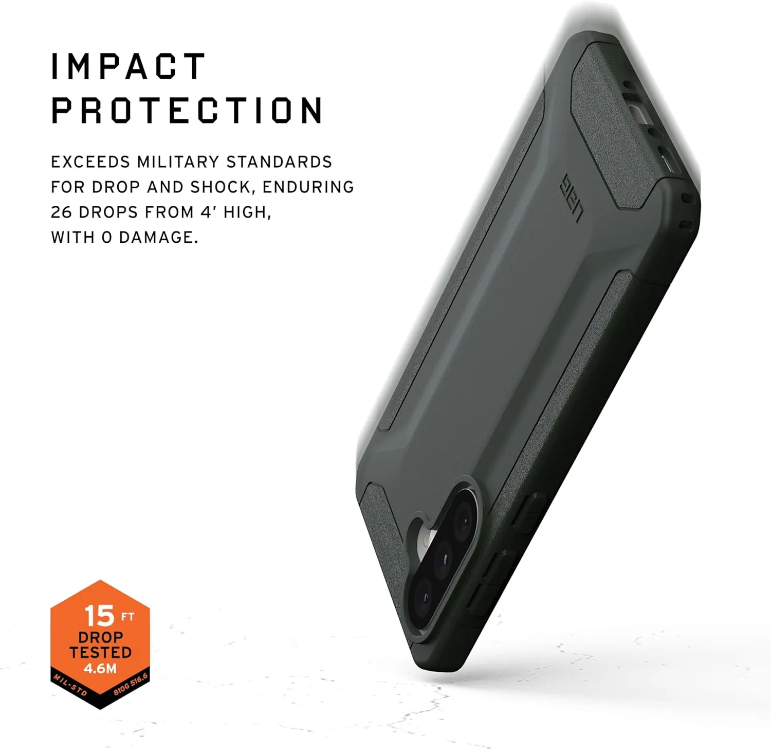 URBAN ARMOR GEAR UAG Designed for Samsung Galaxy A56 5G SM-A566 Case Scout - Rugged Non-Slip Military Drop Tested Protective Cover, Olive Drab