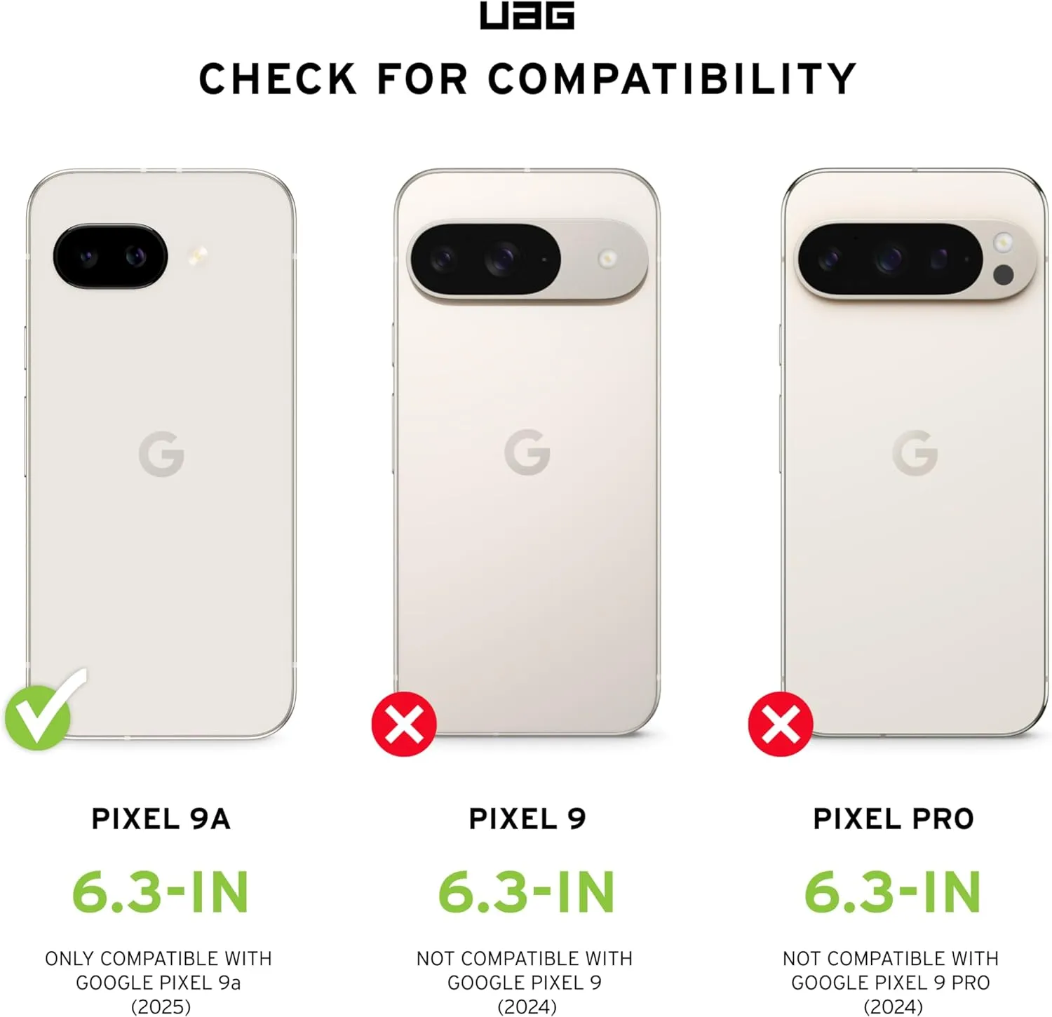 URBAN ARMOR GEAR UAG Made for Google Pixel 9a Case Scout - Rugged Non-Slip Military Drop Tested Protective Cover, Mallard
