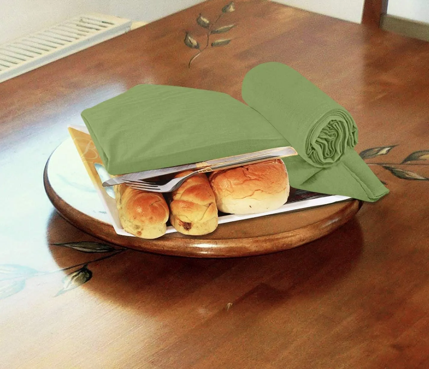 Utopia Kitchen Sage Green Flour Sack Towels [12 Pack - 28 x 28 Inch] 100% Cotton Tea Towels for Cleaning & Drying - Highly Absorbent Kitchen Dish Cloth