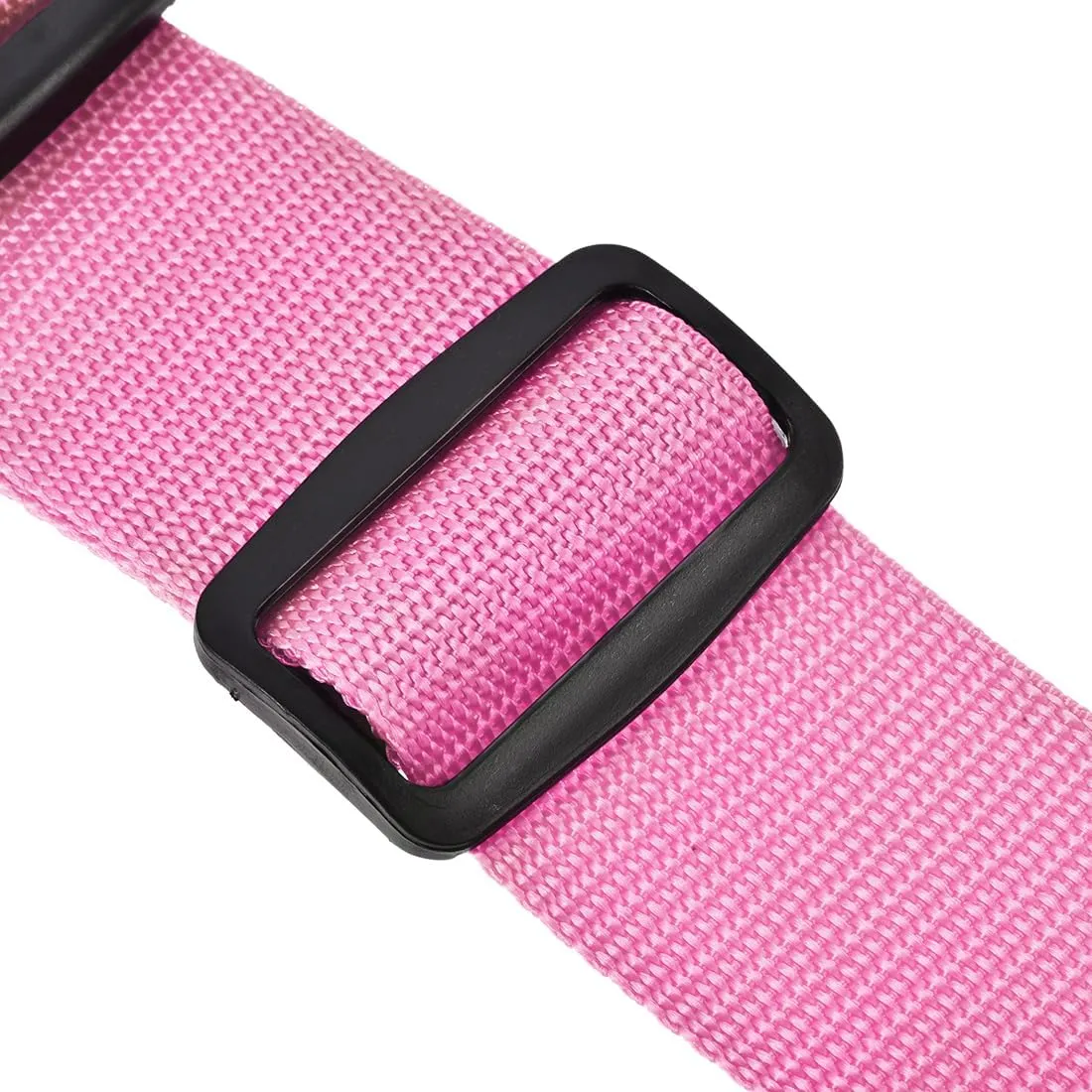 uxcell Luggage Straps Suitcase Belts with Buckle Label, 2x78 2Mx5cm Adjustable PP Travel Bag Packing Accessories, Pink 4Pcs