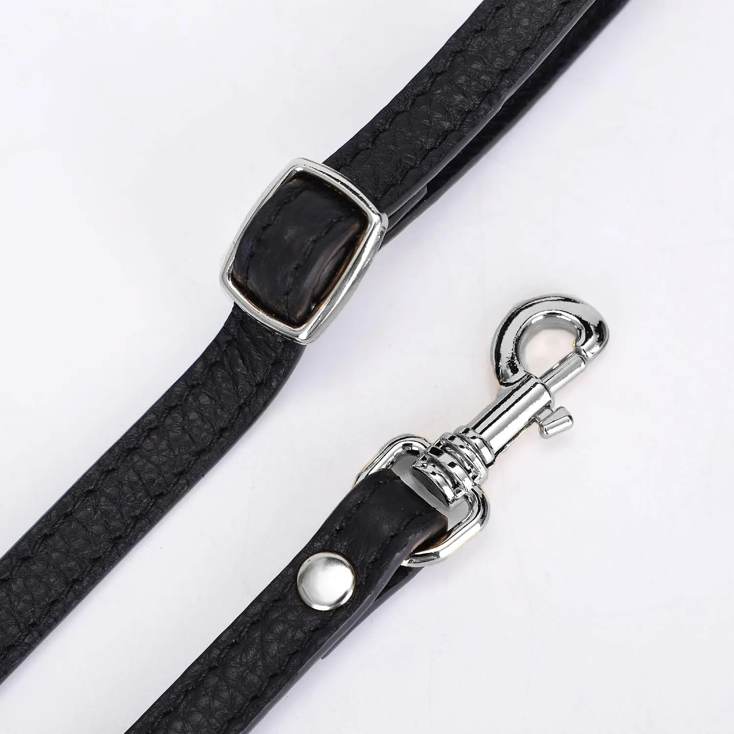 VanEnjoy Adjustable Genuine Leather Crossbody Straps Replacement - Width 1/2“, Length 25”-51”