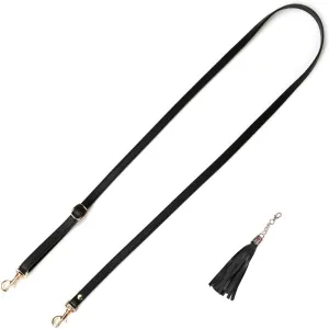 VanEnjoy Adjustable Genuine Leather Crossbody Straps Replacement - Width 1/2“, Length 25”-51”