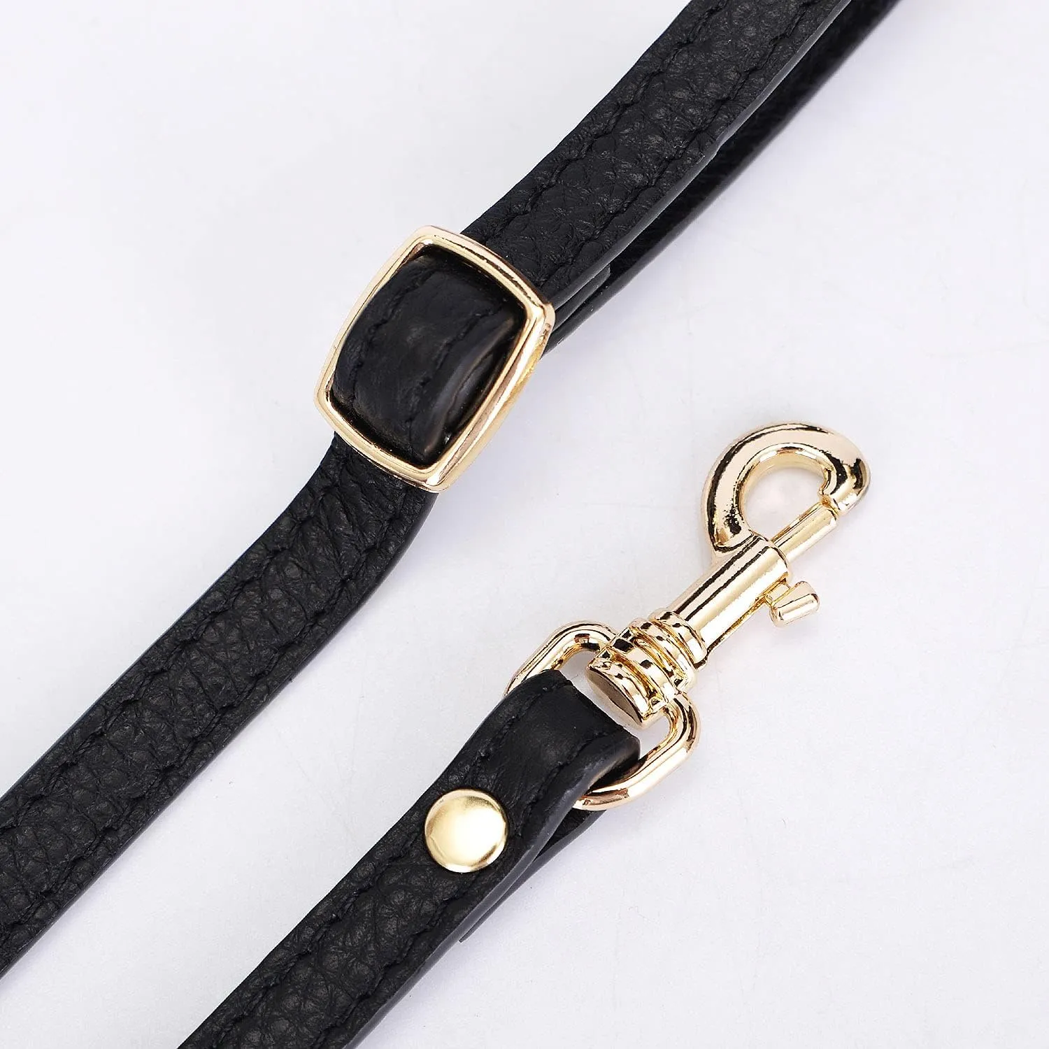 VanEnjoy Adjustable Genuine Leather Crossbody Straps Replacement - Width 1/2“, Length 25”-51”