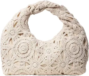 Verdusa Women's Ruched Hobo Mini Handbag Clutch Purse Dumpling Pouch Bag
