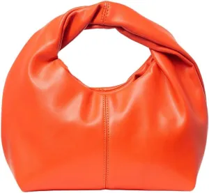 Verdusa Women's Ruched Hobo Mini Handbag Clutch Purse Dumpling Pouch Bag