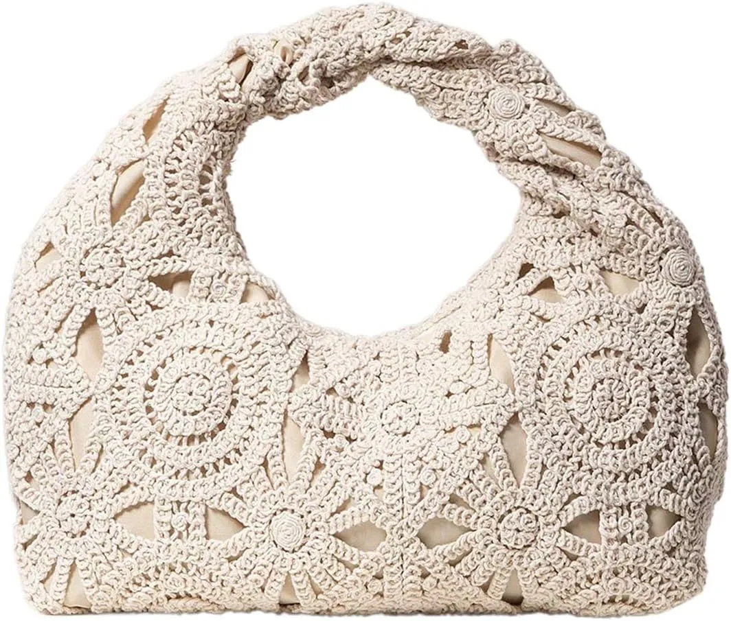 Verdusa Women's Ruched Hobo Mini Handbag Clutch Purse Dumpling Pouch Bag
