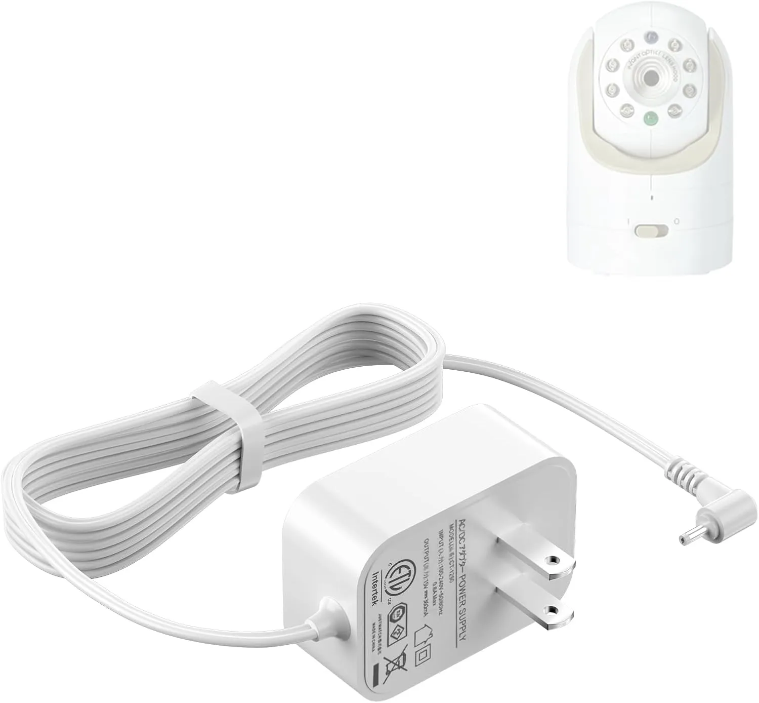 VHBW 5.9V Charger for Infant Optics Dxr-8 Camera, Replacement Power Cord for Infant Optics Dxr-8/DXR-8 Pro Baby Camera, 9.8ft Long Cable for Convenient Charging