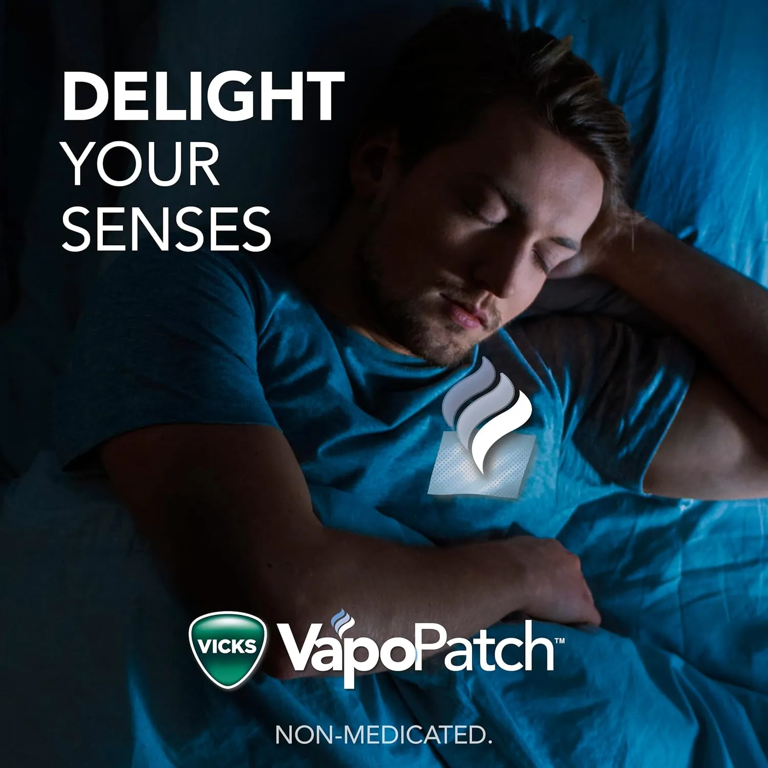 Vicks VapoPatch, Wearable Mess-Free Aroma Patch, Soothing & Comforting Non-Medicated Vicks Vapors, For Adults & Children Ages 6 , 5ct (2 pack)