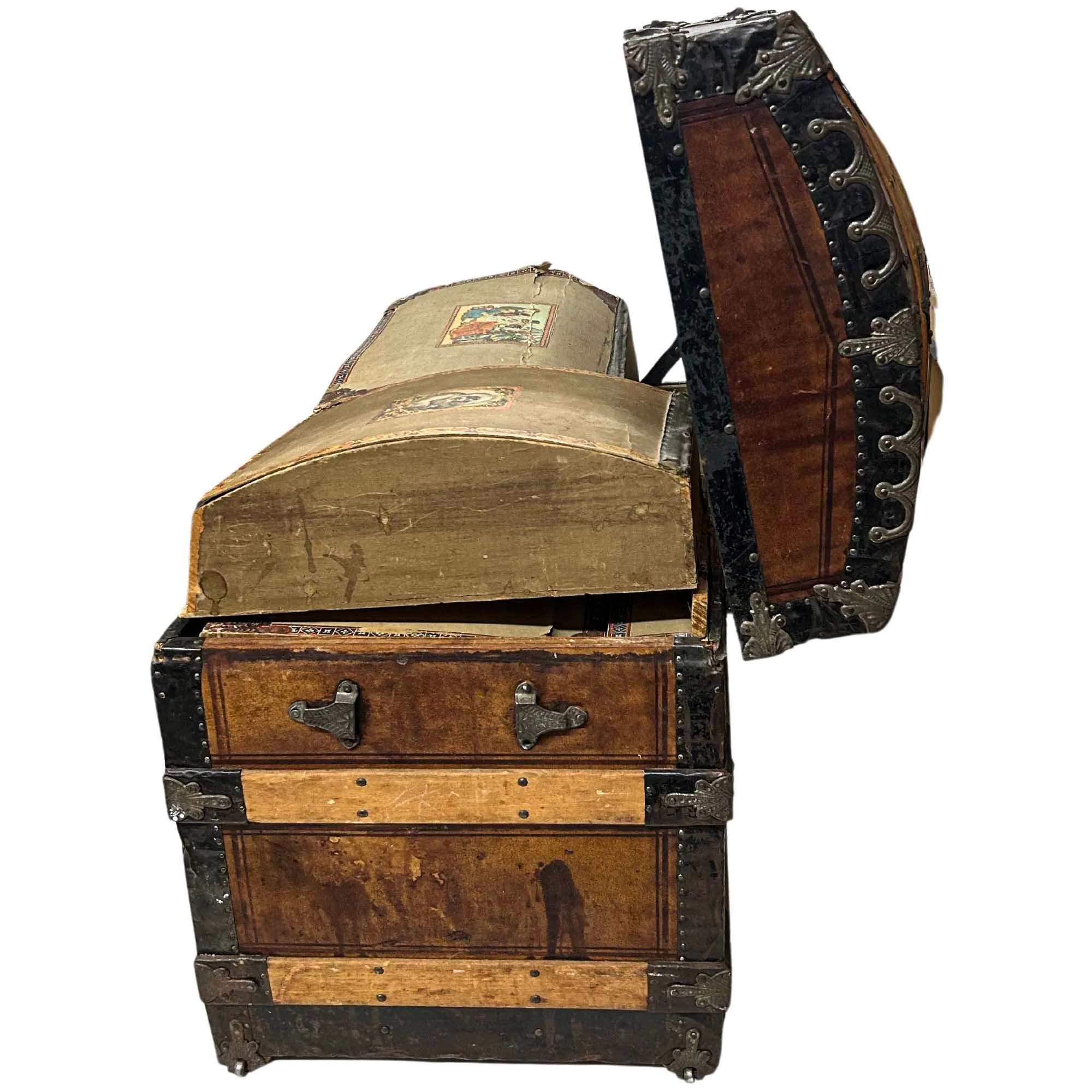 Victorian Dome Top Steamer Trunk