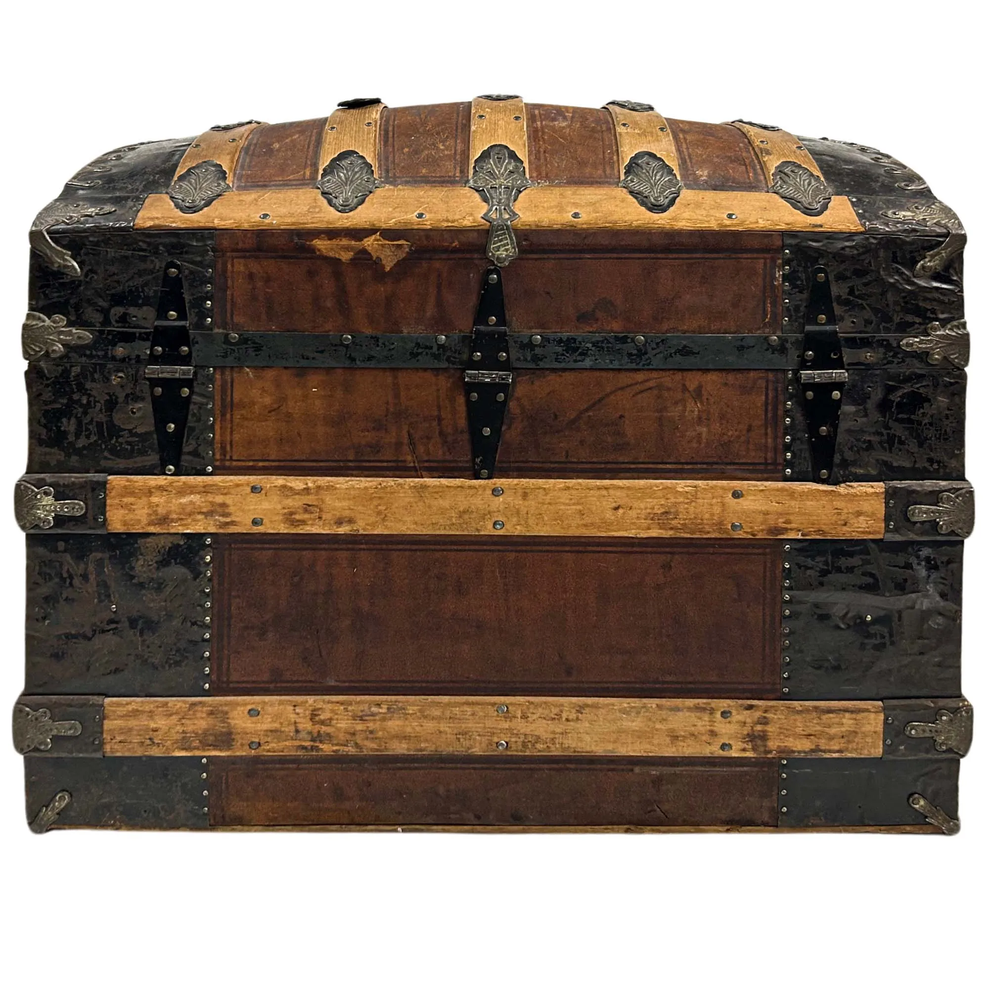 Victorian Dome Top Steamer Trunk