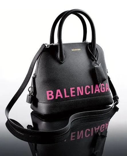 Ville S Leather Tote, Black