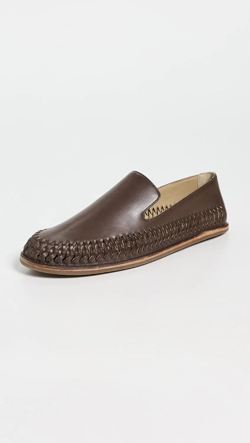 Vince Men's Desmond Woven Leather Slip Ons