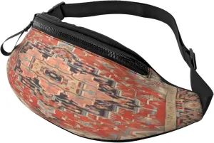 Vintage Antique Oriental Turkish Persian Waist Packs Unisex Adjustable Shoulder Strap Messenger Bag Sports Travel Running Leisure Waist Bag