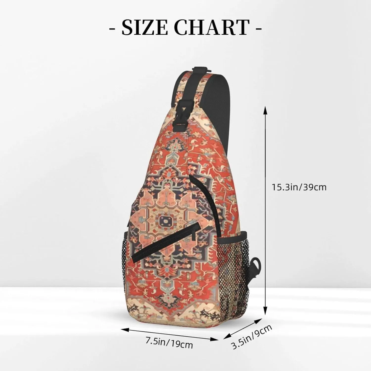 Vintage Antique Oriental Turkish Persiancrossbody Bag, Adjustable Shoulder Strap Chest Bag, Sports Travel, Running, Leisure Waist Bag