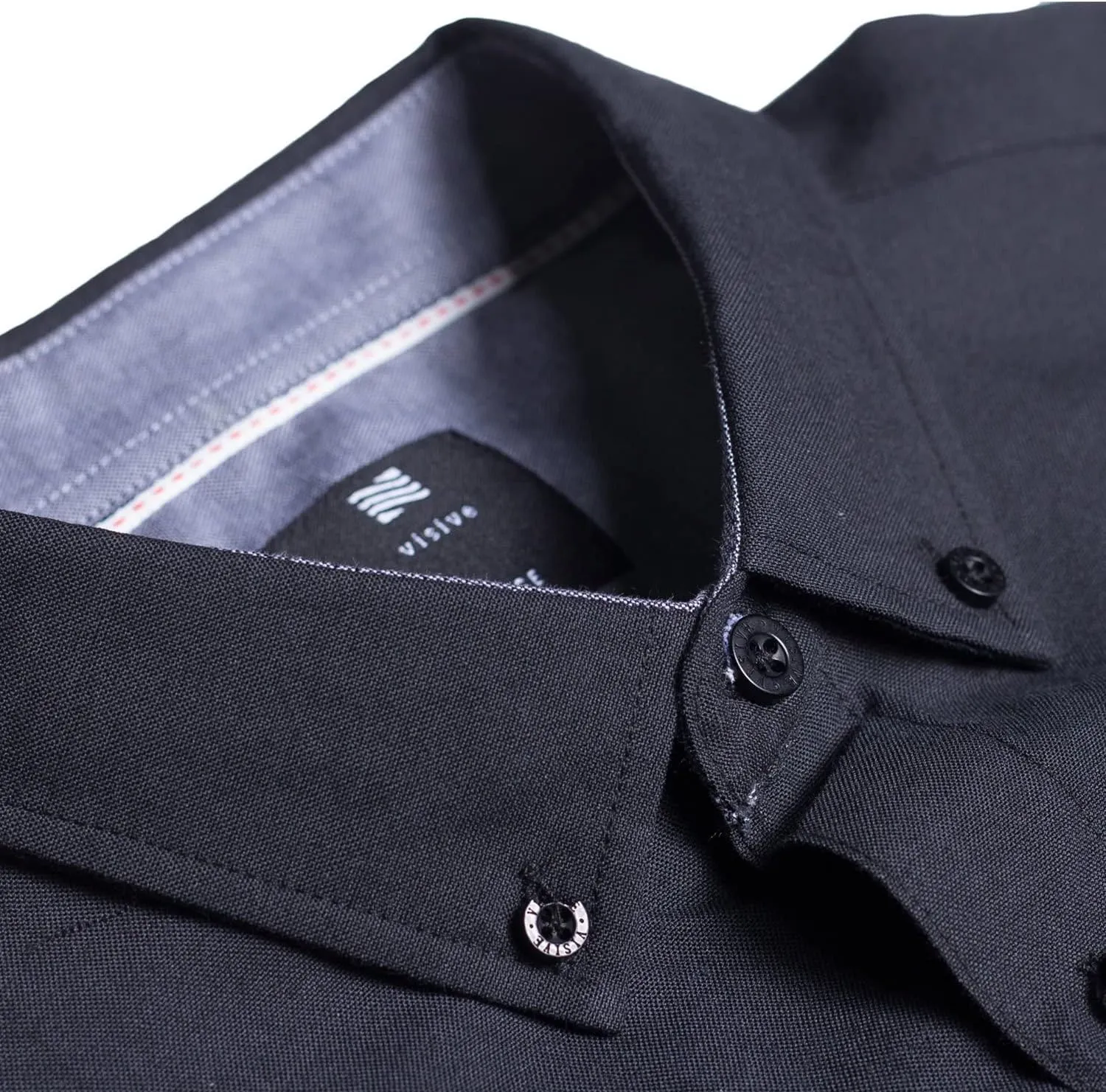 Visive Mens Shirts Multi Packs Short Sleeve Button Down Dress Shirts Solid Color Big and Tall