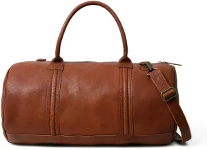 Voyage Leather, Full Grain Geniune Leather Travel Duffel Bag for Men and Women - Classic Gift, Weekend Bag, Overnight Full Grain Retro, Sport Gym, Airplane Luggage Carry on Luggage Bag