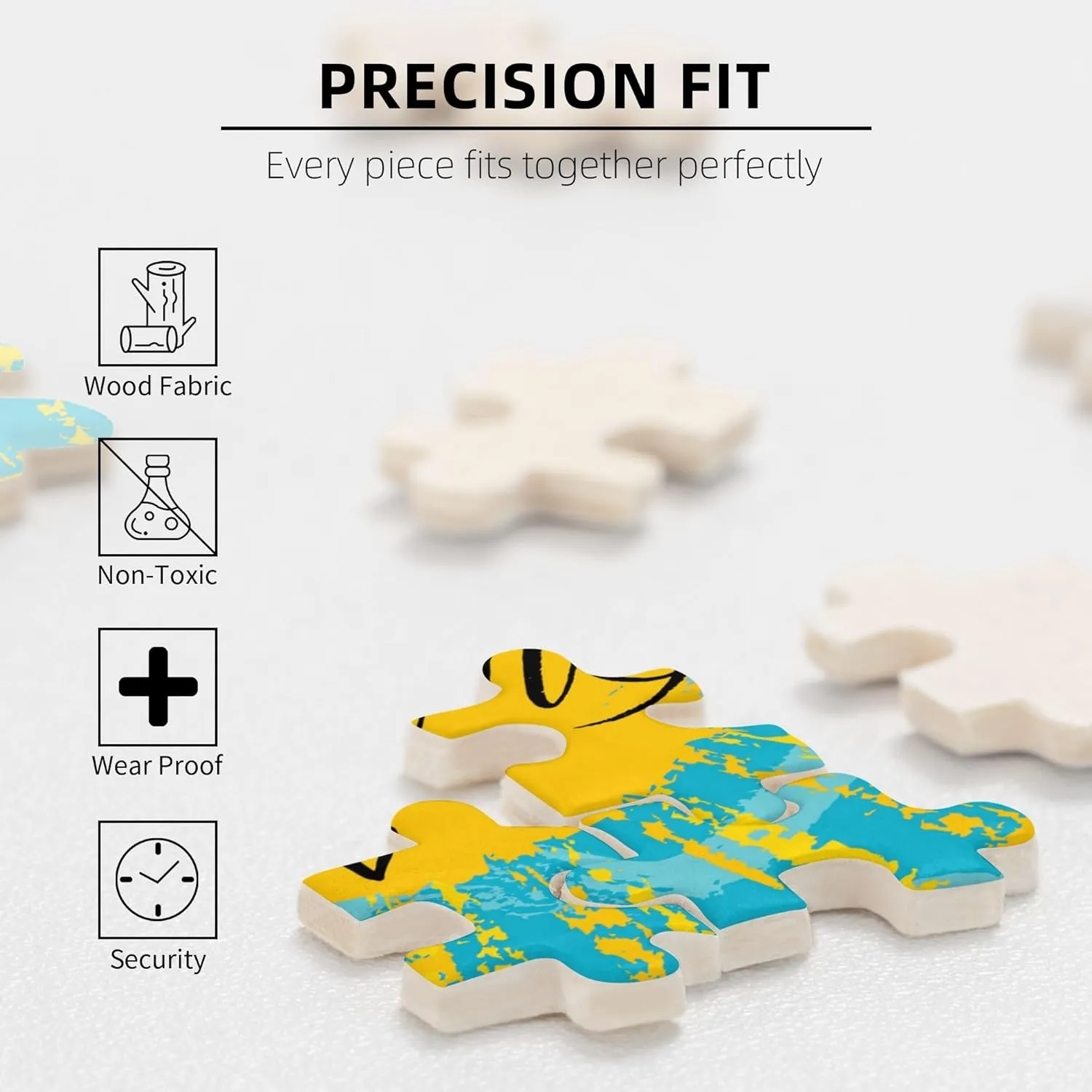 Watches and Chains,Wooden Jigsaw Puzzle Featuring a Colorful Illustration,Antique Items Watches Keys and Chains,Thick Sturdy Pieces,Great Gift Idea,Golden Green Plastic Box Storage 1000PCS