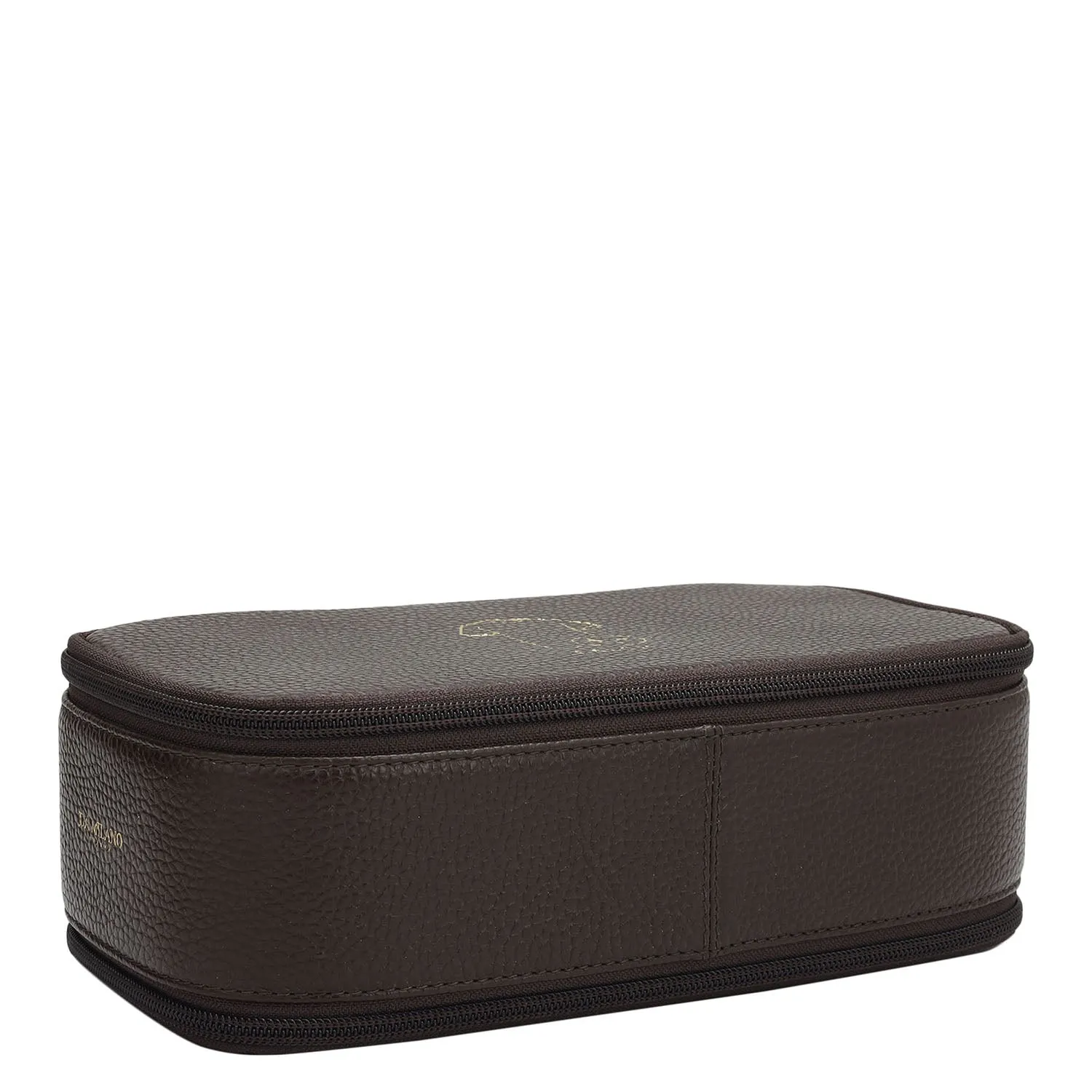 Wax Leather Multi Pouch - Chocolate