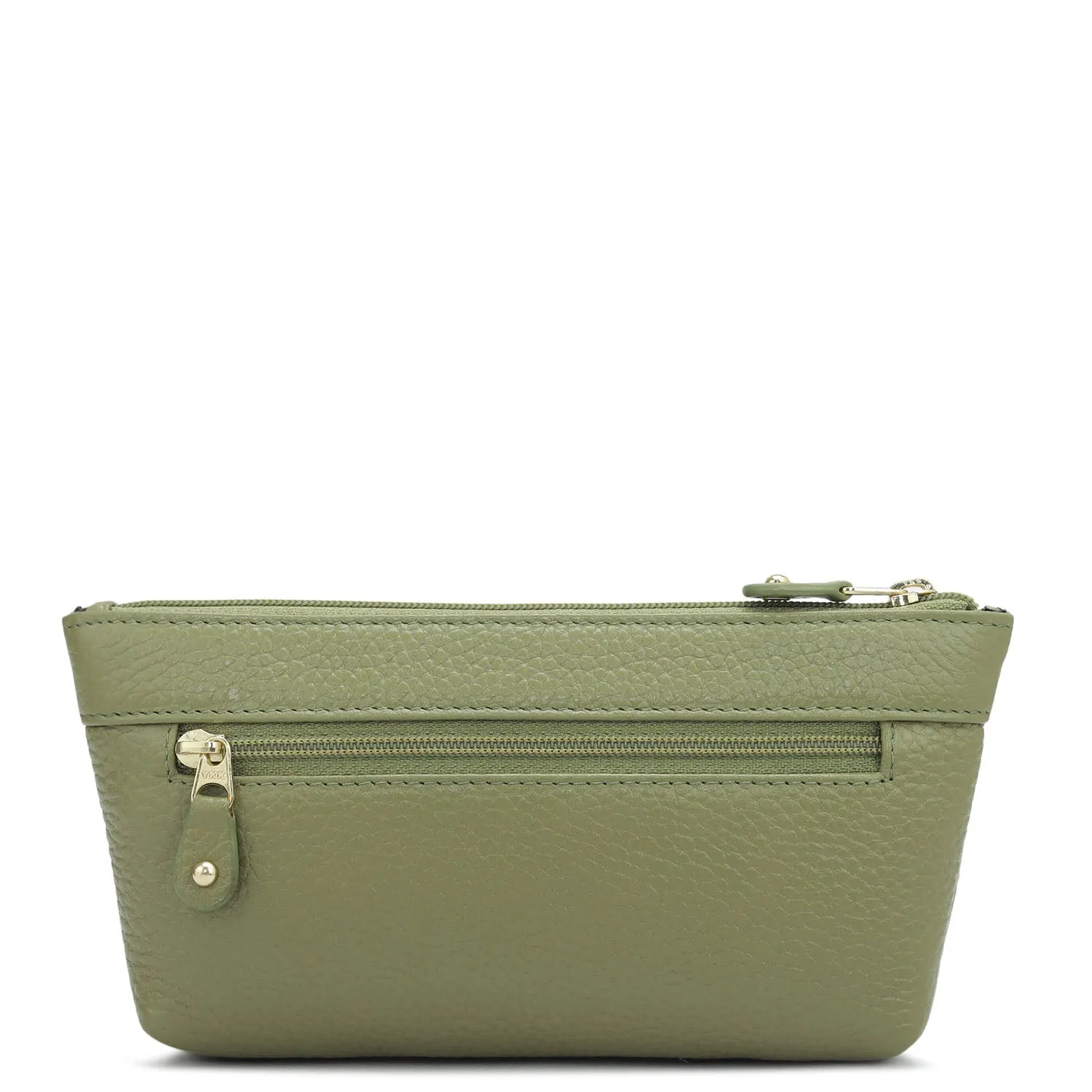 Wax Leather Multi Pouch - Fern