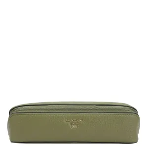 Wax Leather Multi Pouch - Fern
