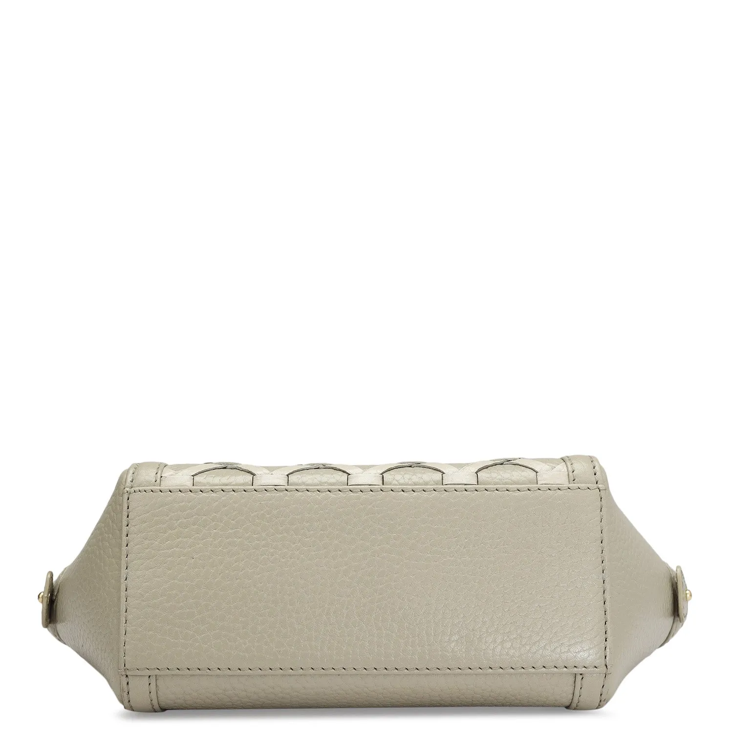 Wax Leather Vanity Pouch - Khaki