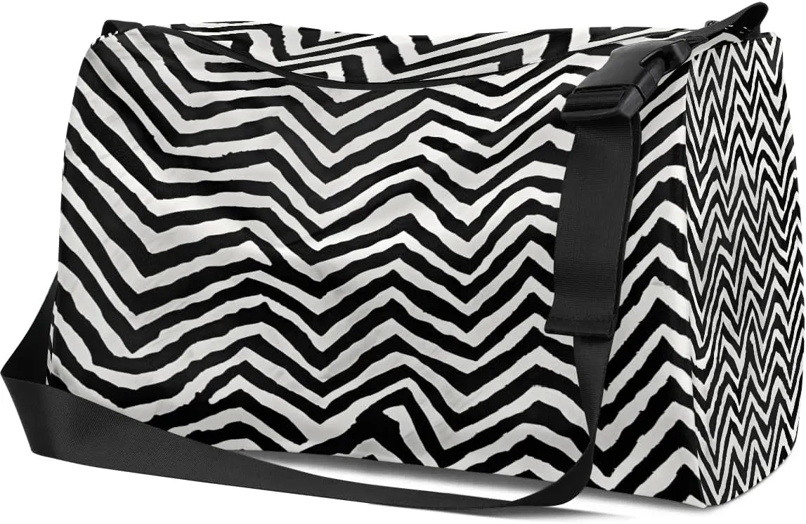 Weekend Bag Abstract Streak Pattern Lightweight Carry On Duffel Bag Waterproof Gym Bag Pu Leather Duffle Bag for Workout Travel Sport