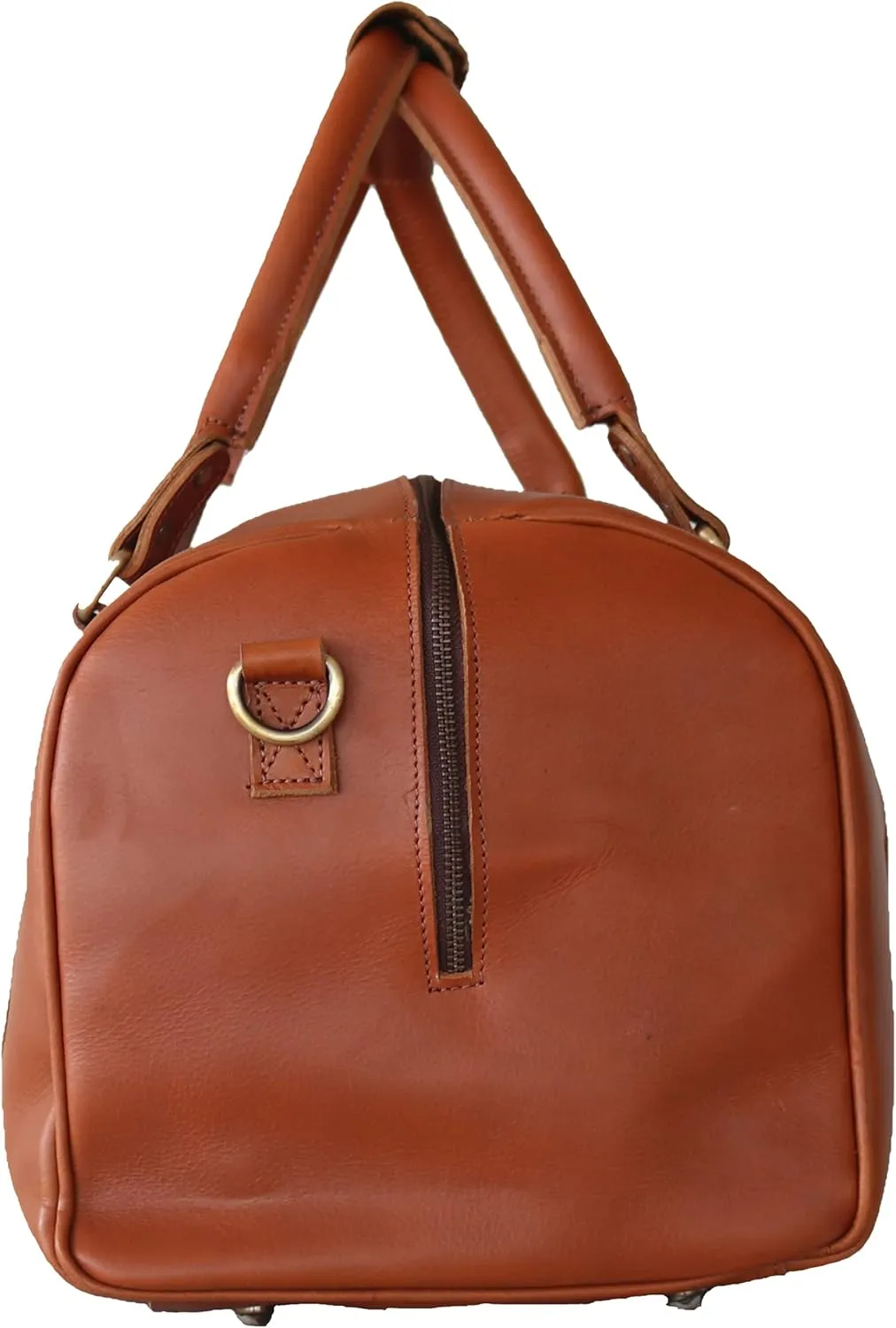 weekender bag mens, small duffel bag, leather duffel bag mens womens weekender travel bag mens duffle bag weekender bag mini weekender bag overnight bag mens overnight bag (1 Light Brown)
