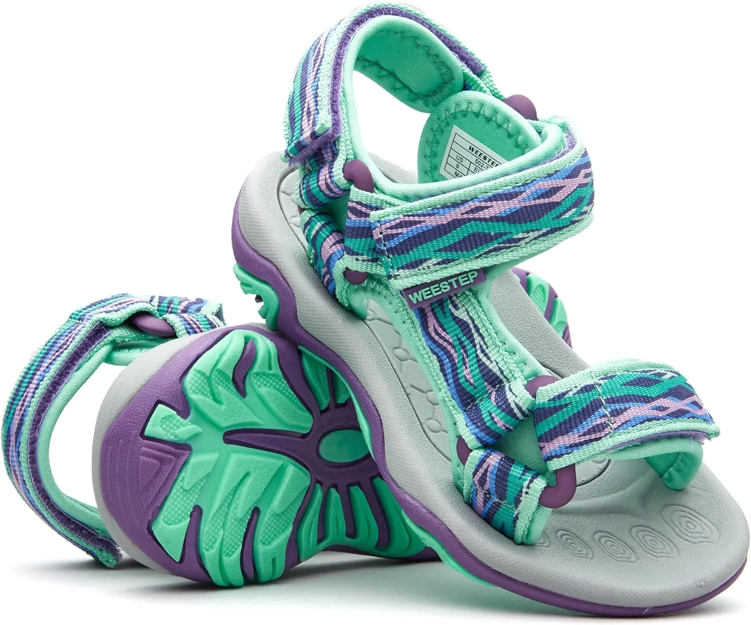 Weestep Girls Boys Comfort Sandals Adjustable Straps for Toddlers Little Kid